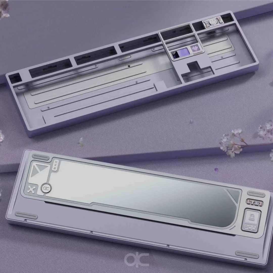 【现货】QK101 qwertykeys 客制化三模机械键盘套件 铝坨坨键盘套件