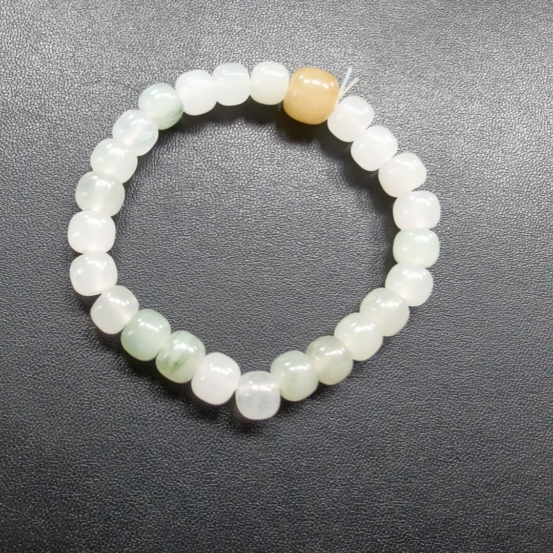 石英质玉（非洲翠）未镶嵌手链