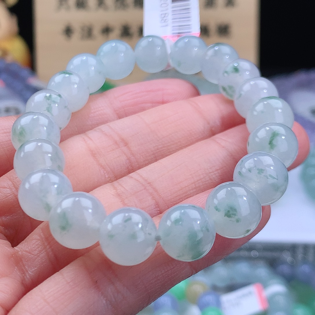 翡翠手链未镶嵌卡10mm
