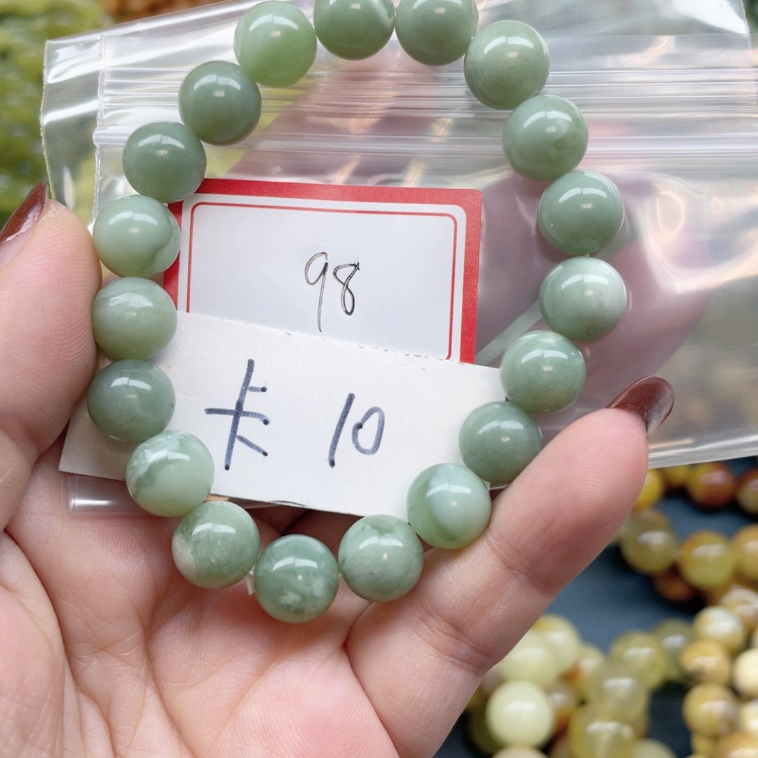 未镶嵌蛇纹石玉手串