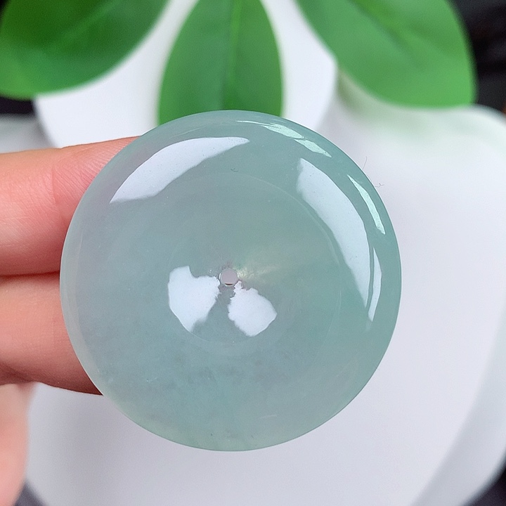 颈饰未镶嵌翡翠平安扣 35.7x6.0mm
