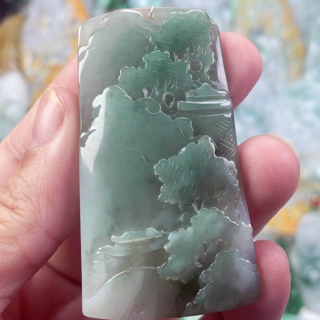 翡翠未镶嵌吊坠(不含链)