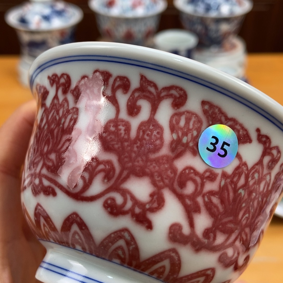 手绘现代茶具得古董