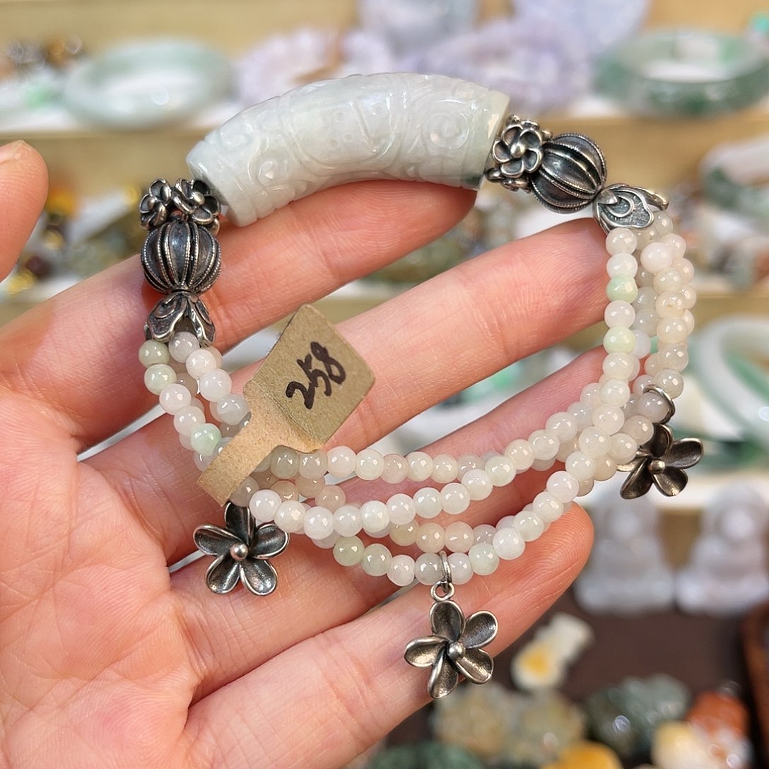 翡翠未镶嵌手链手链