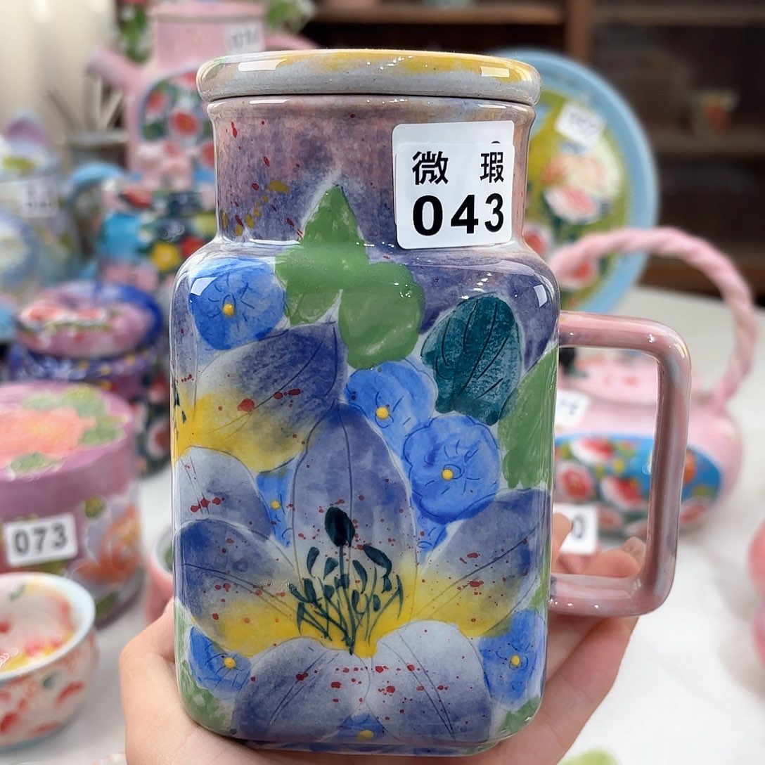 景德镇手绘高温釉下彩陶瓷茶具