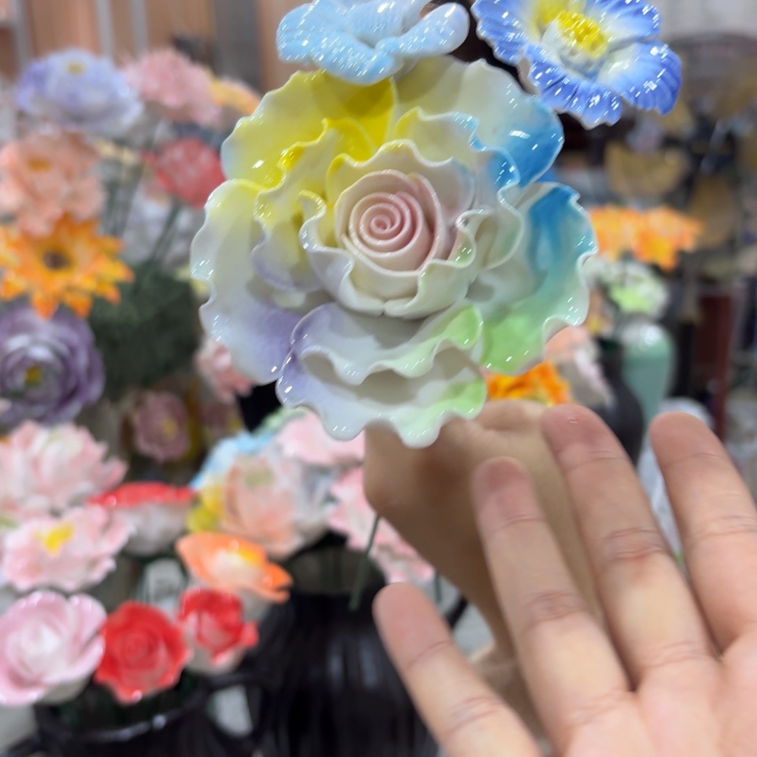 陶瓷花，20元发货，退款拉黑