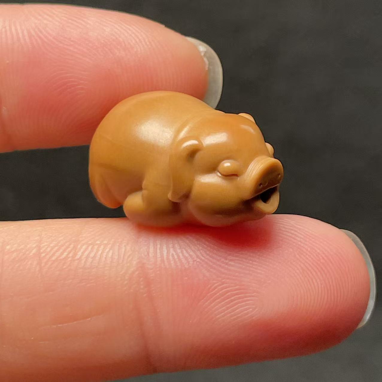 橄榄核雕刻小猪生肖猪趴趴猪单粒男女文玩生肖猪饰品
