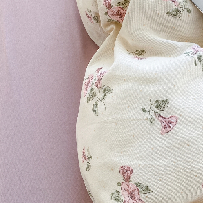 抑菌A类母婴级针织双层纱四件套亲肤柔软透气小清新碎花单人双人