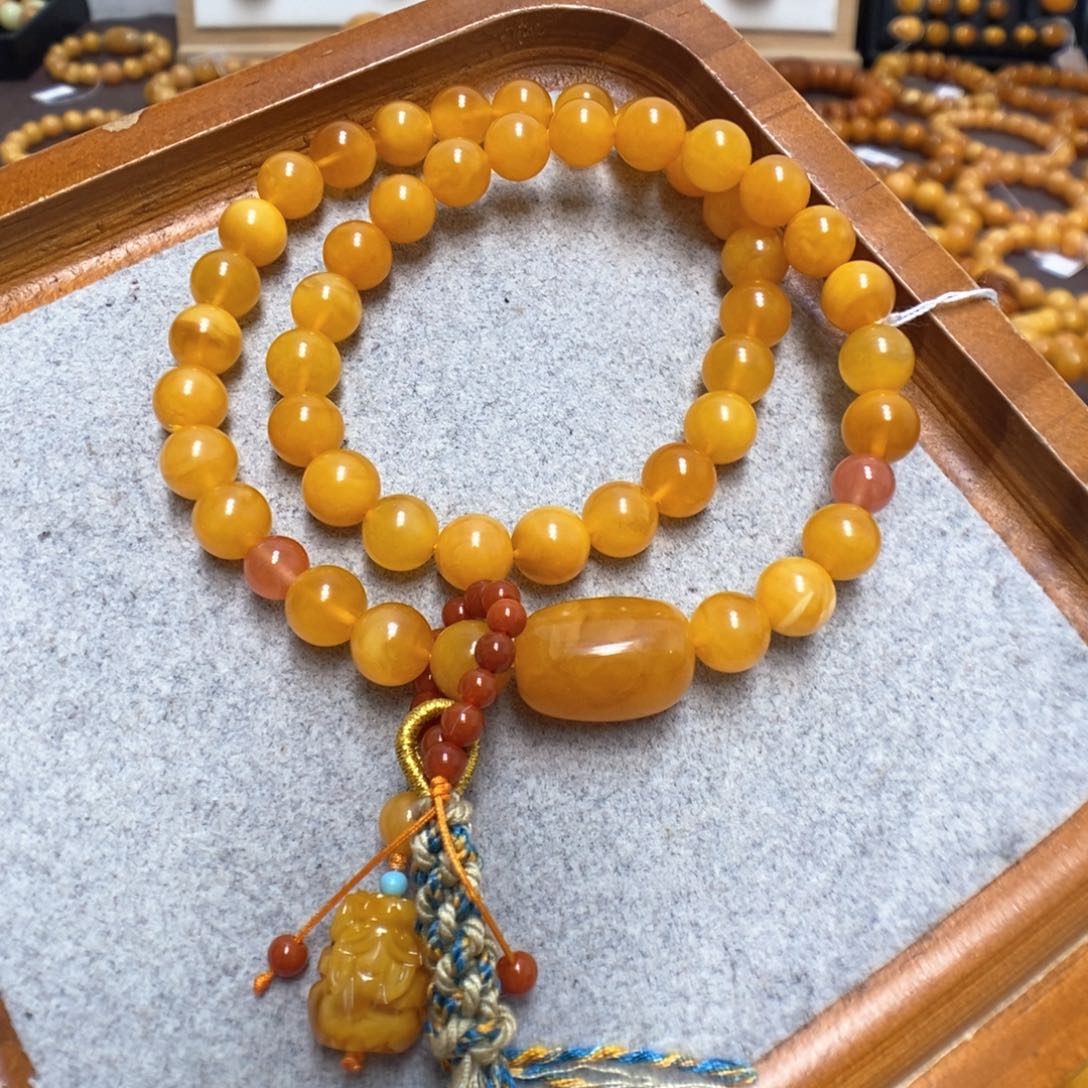 蜜蜡手串未镶嵌蜜蜡