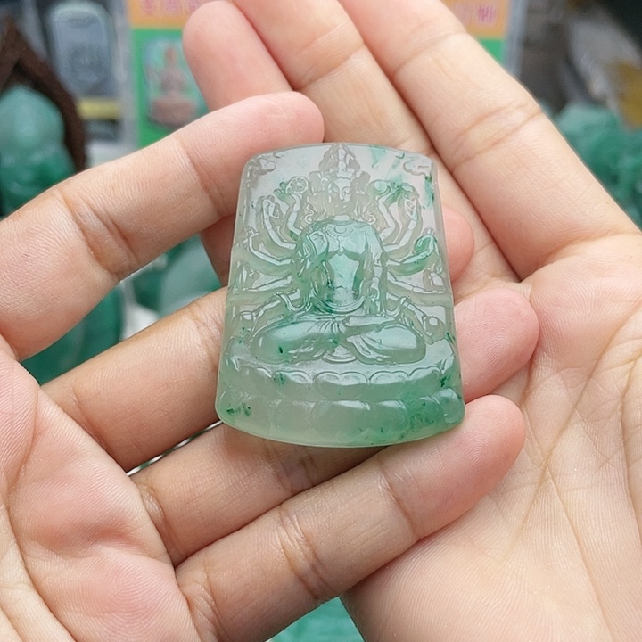 定制石英质玉（非洲翠）未镶嵌我*我