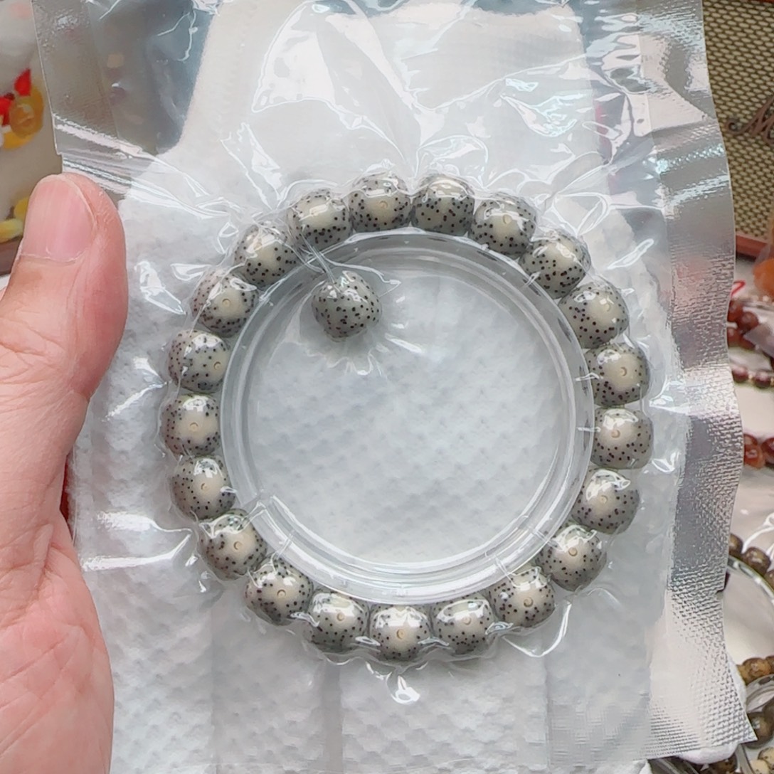 手串星月菩提骨瓷白大眼睛11*10