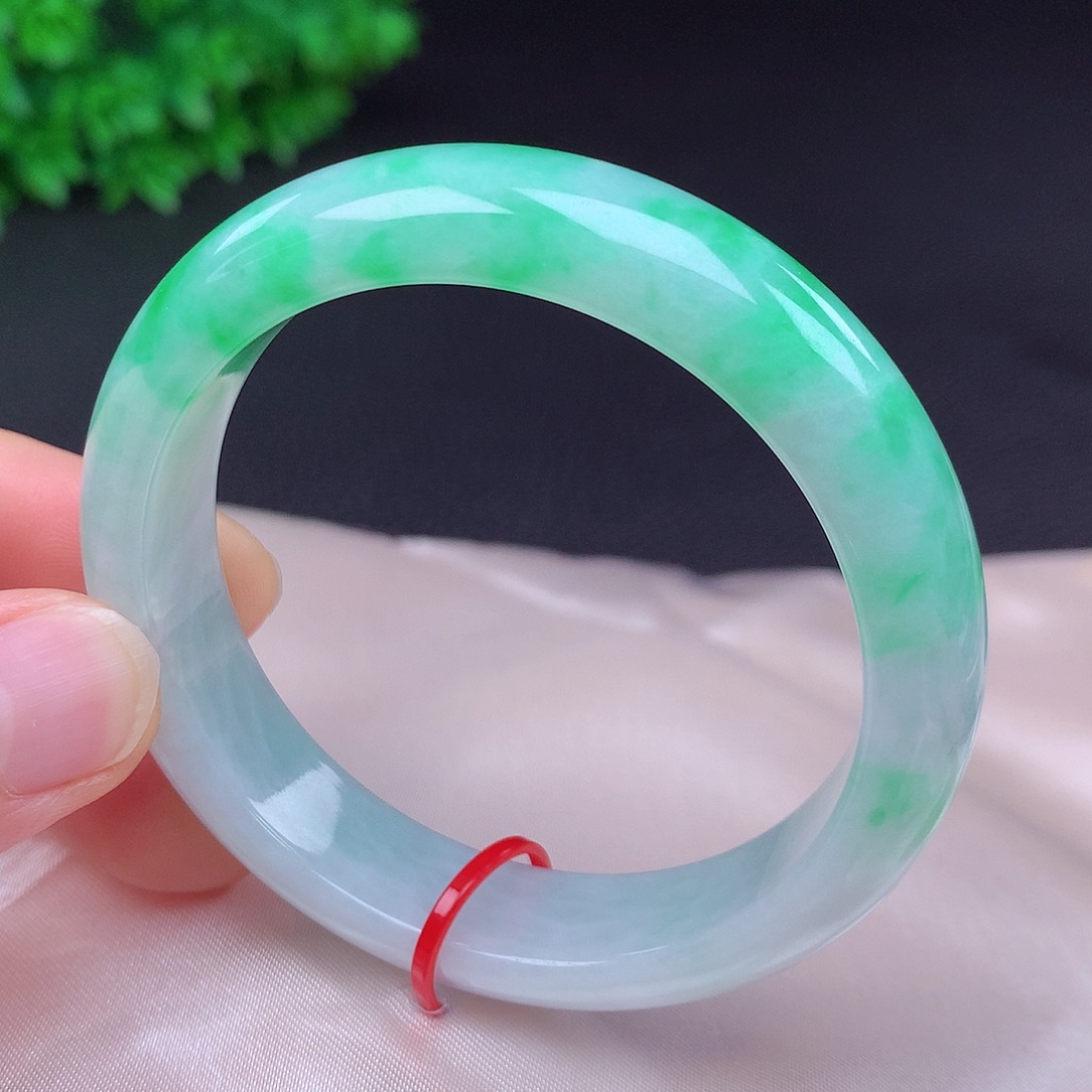 翡翠未镶嵌手镯53圈431602