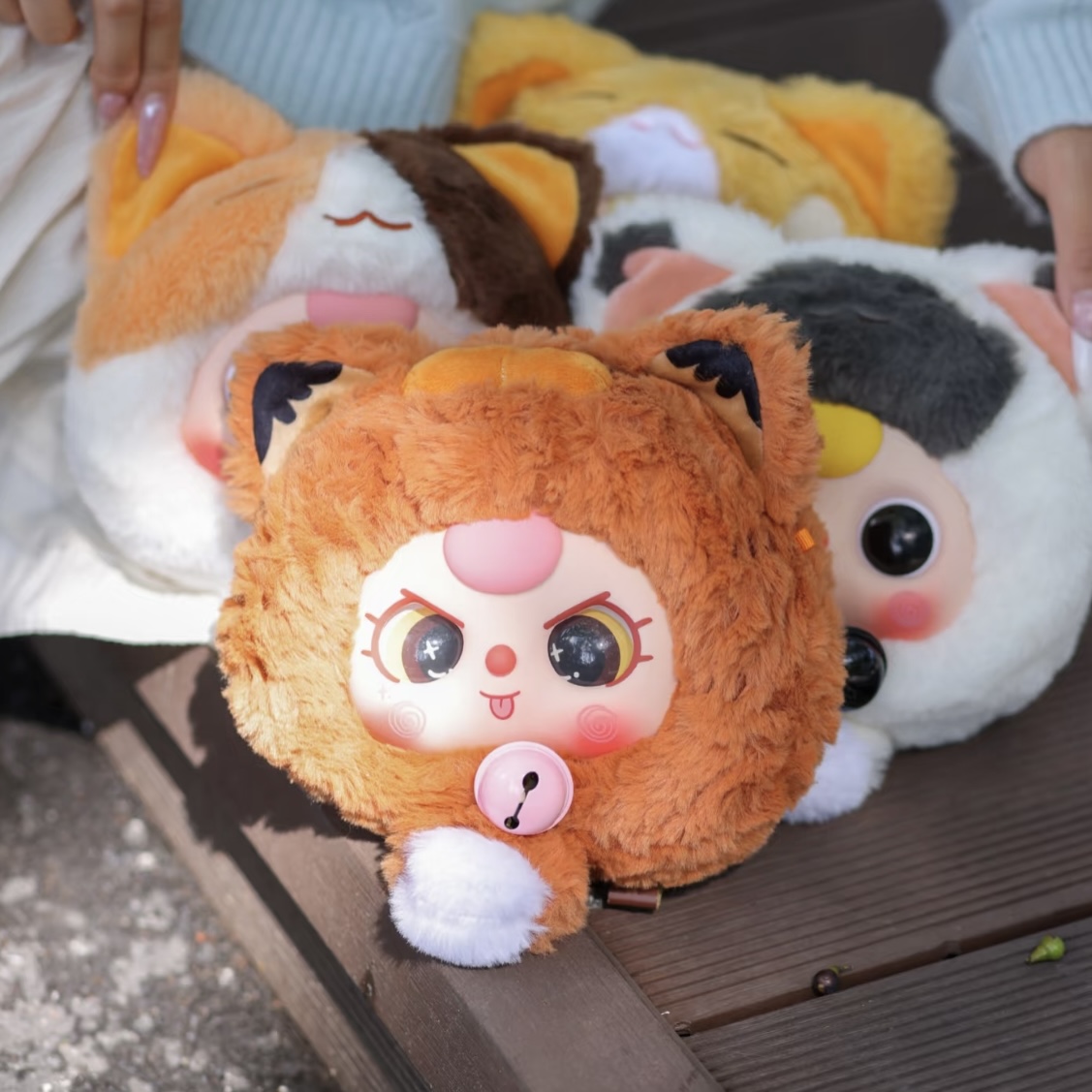 【图图-娃三岁招财猫拉链包】踩萌粒后【3】位盲盒