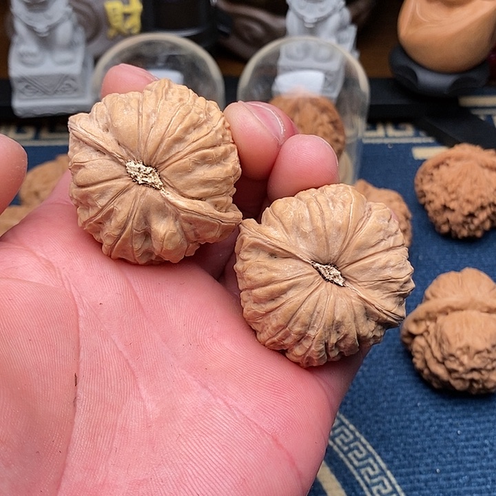 文玩核桃把件南瓜43全