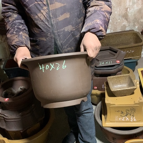 紫砂花盆手工制作