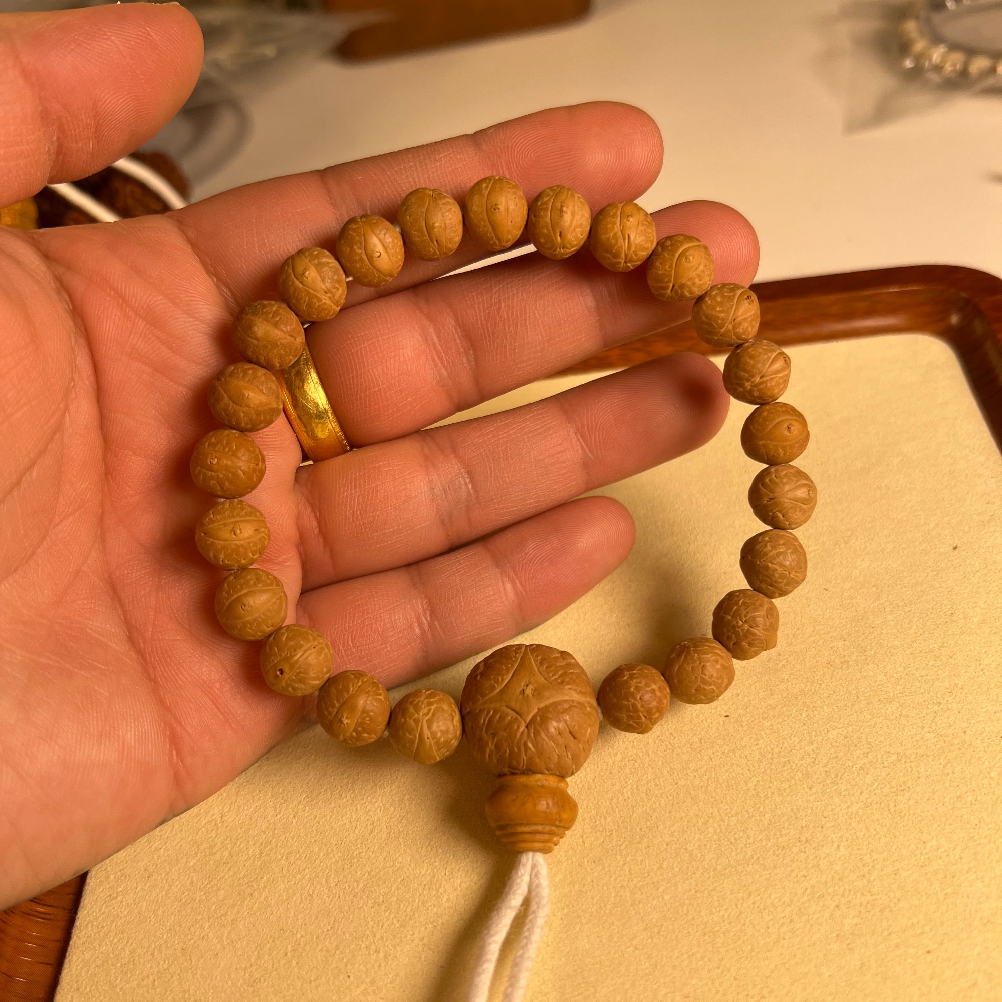 【BODHI迎鑫出品】风眼菩提9.9-1.0厚皮籽高密度压手款精品手串