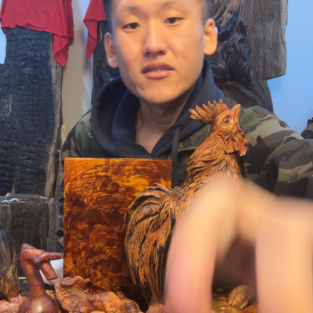 曌***空无事牌松木（琥珀木）骰子