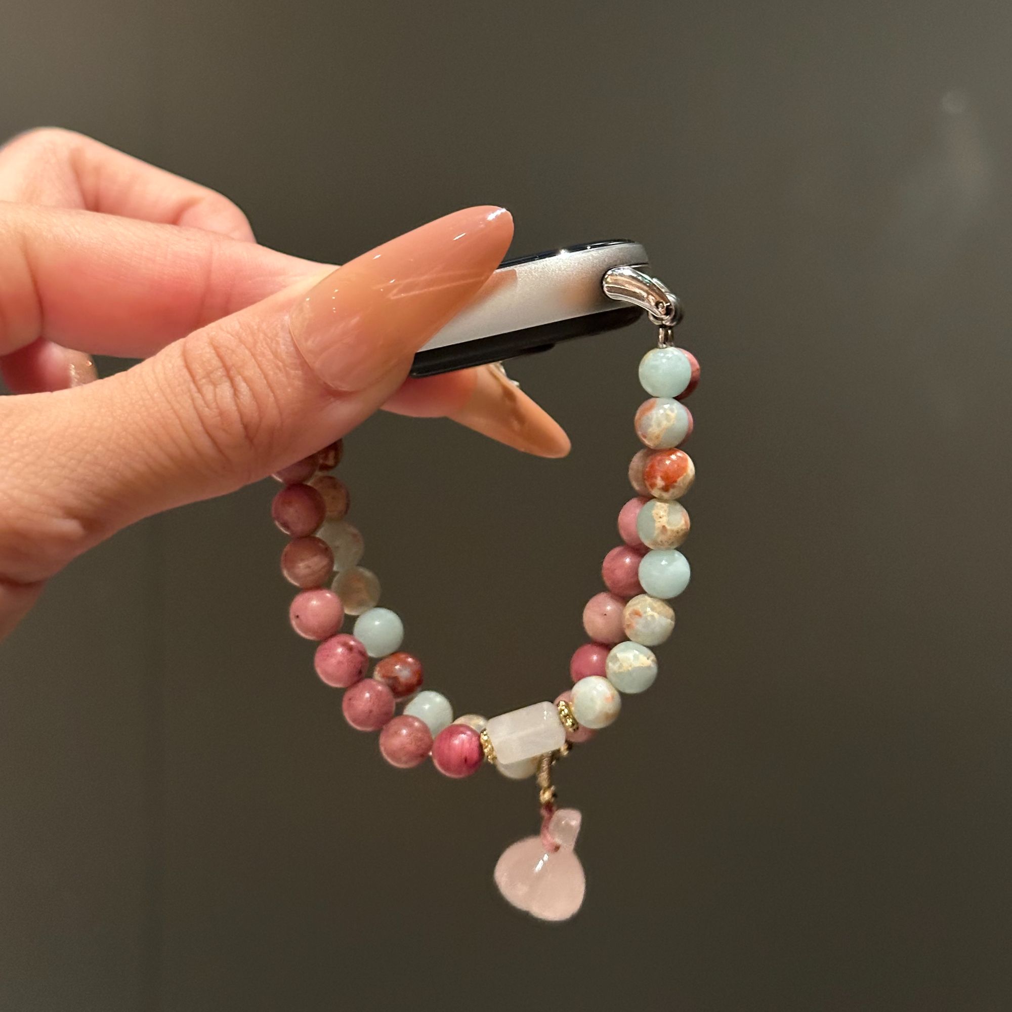 瑞馨宜寿山石水晶莲雾适用小米手环10表带9Pro小米9手环8Pro表带