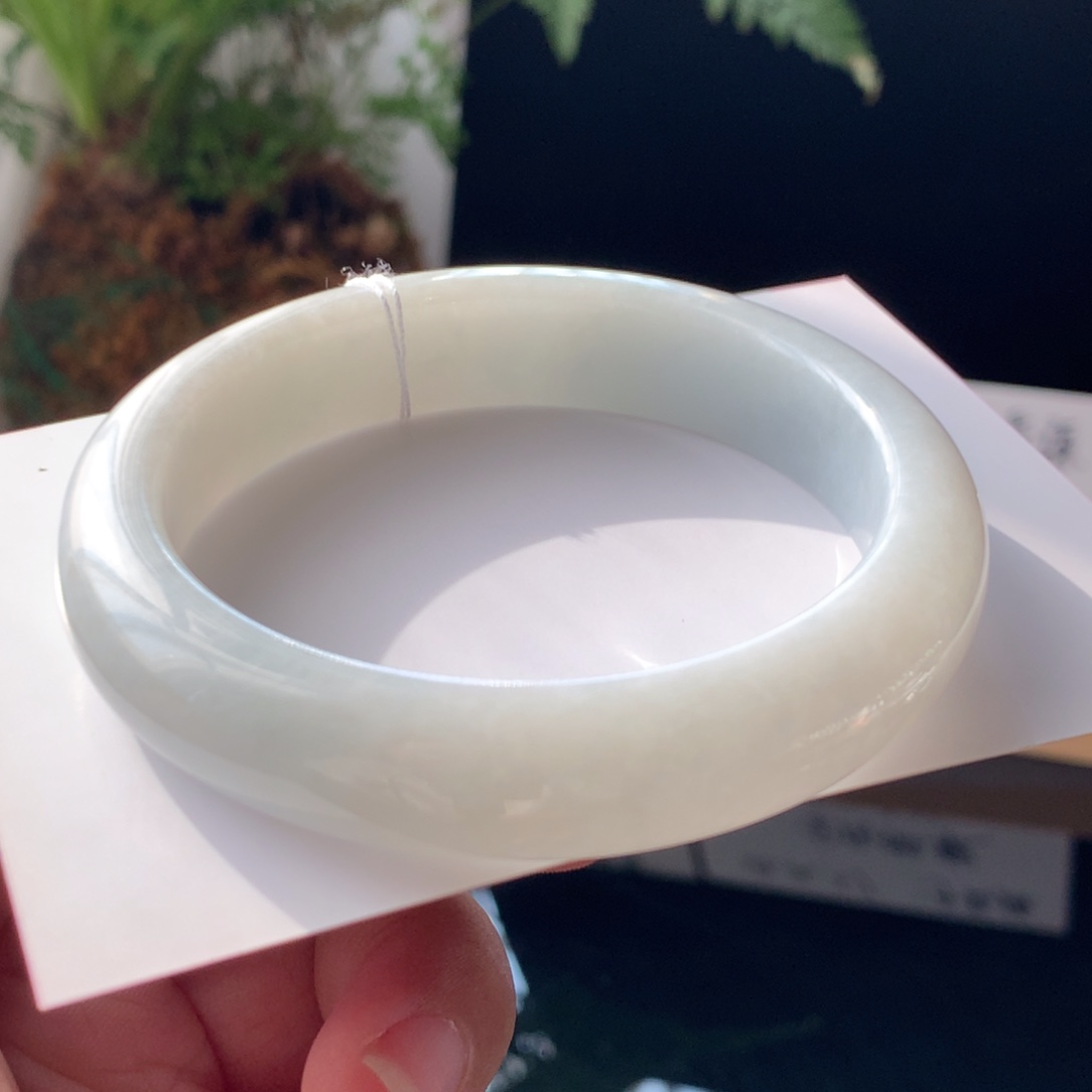 翡翠未镶嵌手镯4号54.1-12.6-8.4