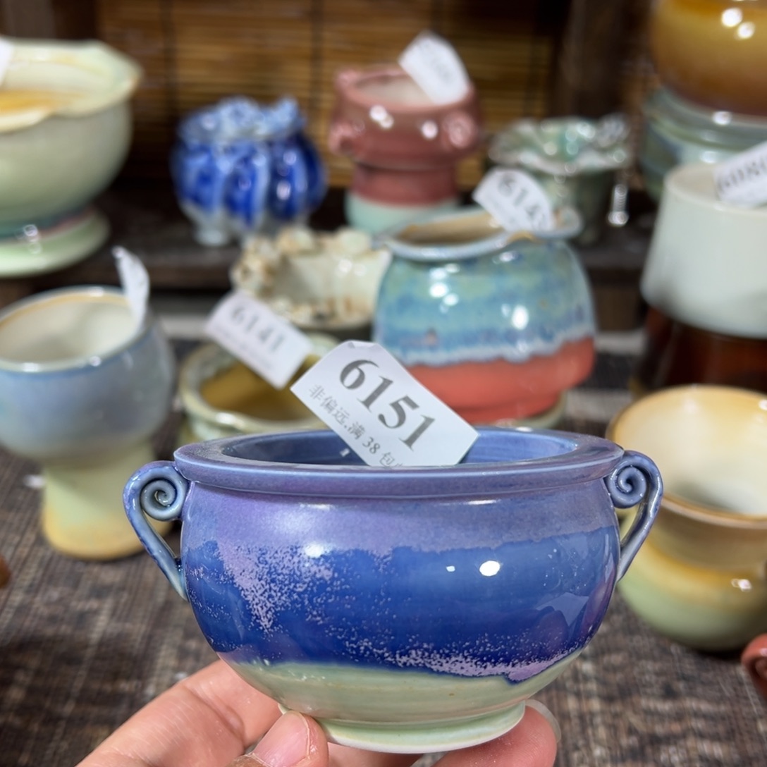 红陶景德镇手工花盆