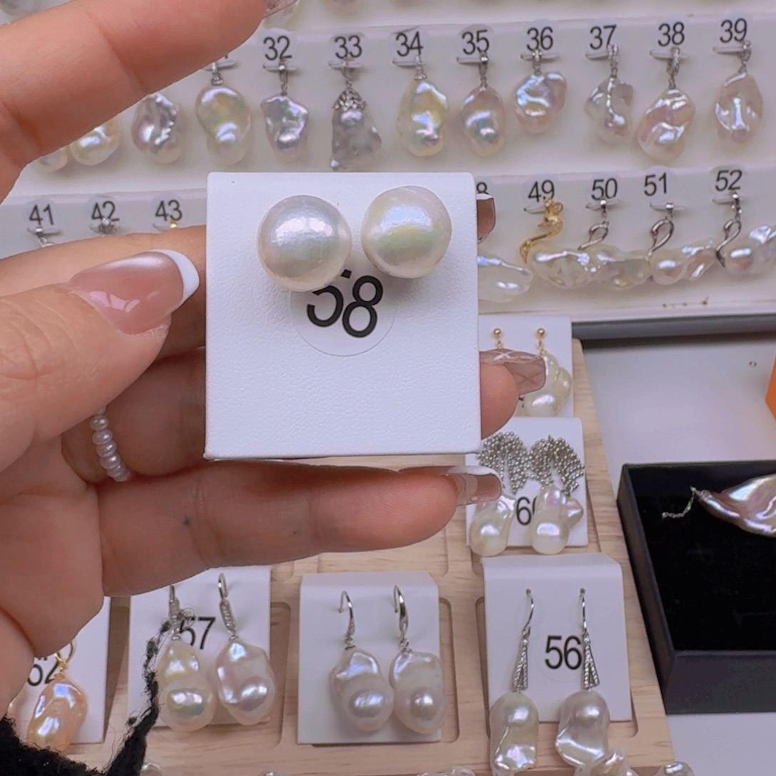 淡水珍珠银S925镶嵌颈饰