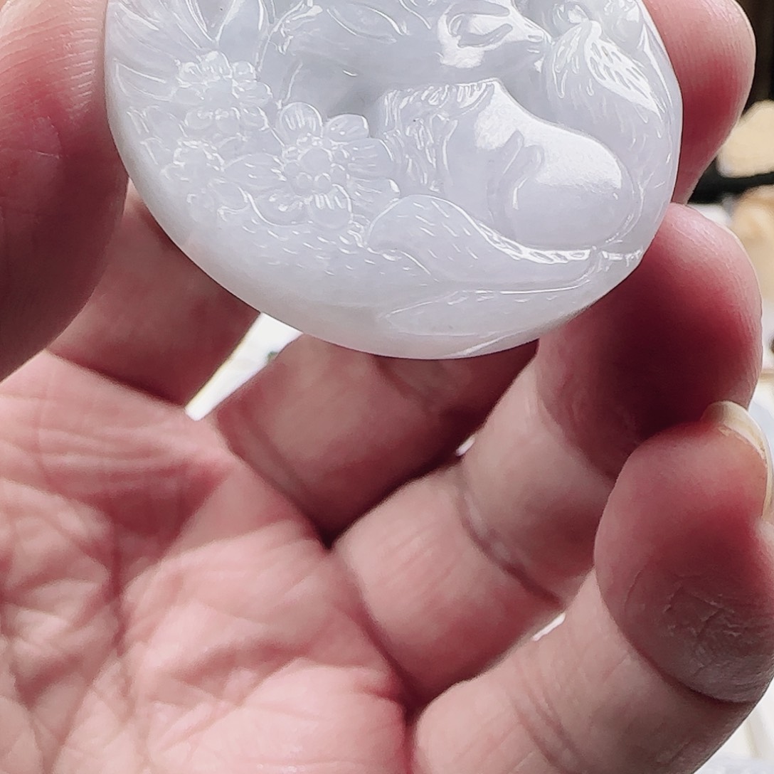 翡翠颈饰未镶嵌0936挂件