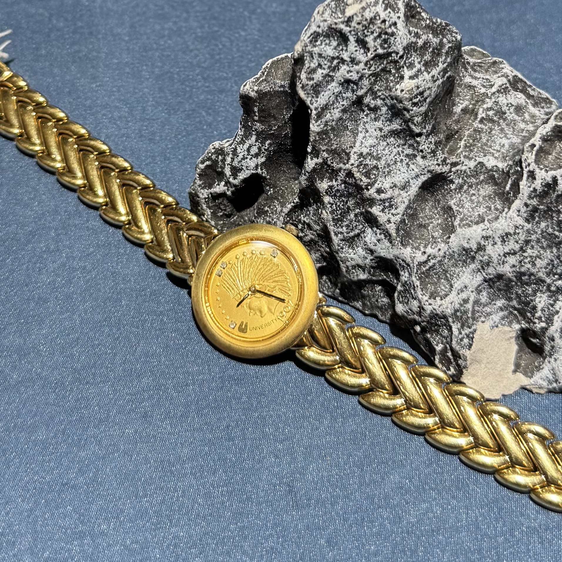 复古石英精致古币人像圆表 表盘约25.5mm G8807