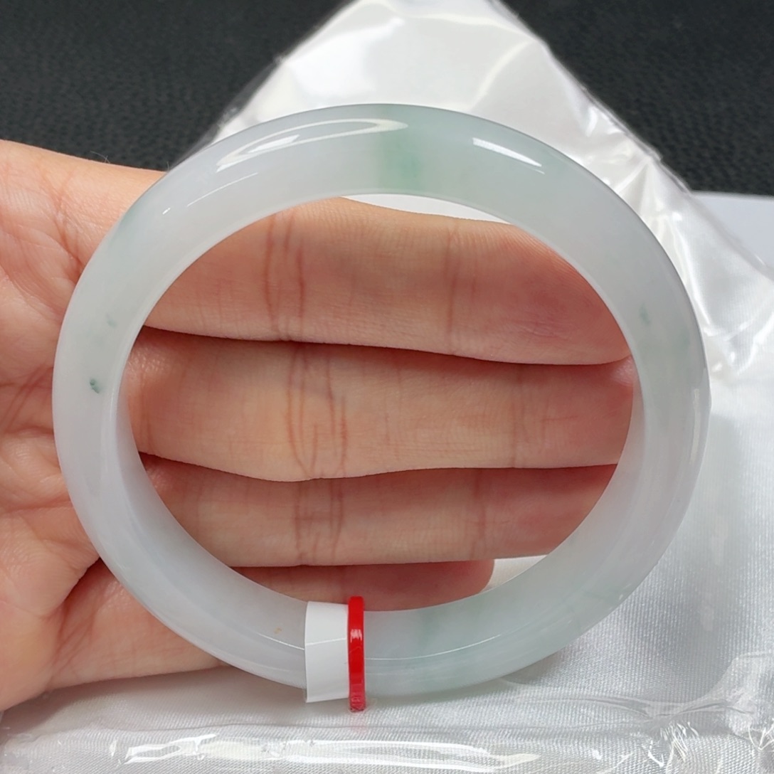 翡翠手镯未镶嵌冰胶起光飘花011强推