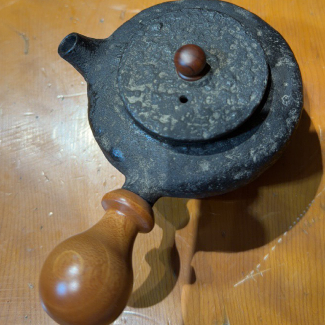 六隐斋泡茶壶侧把一口壶 160ml手工铁壶复古泡茶功夫茶壶