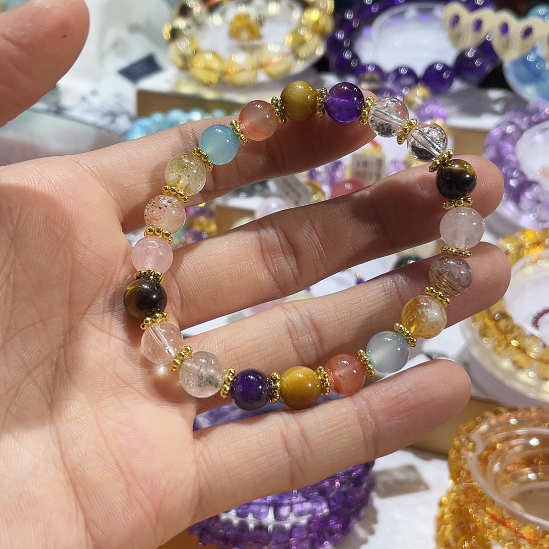 水晶手链未镶嵌多宝水晶