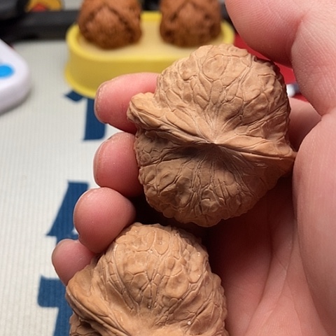 橘***瓜文玩核桃把件南瓜