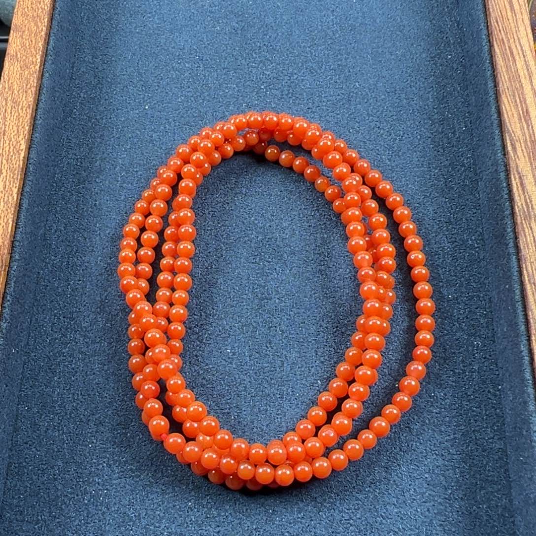 南红玛瑙珠串未镶嵌