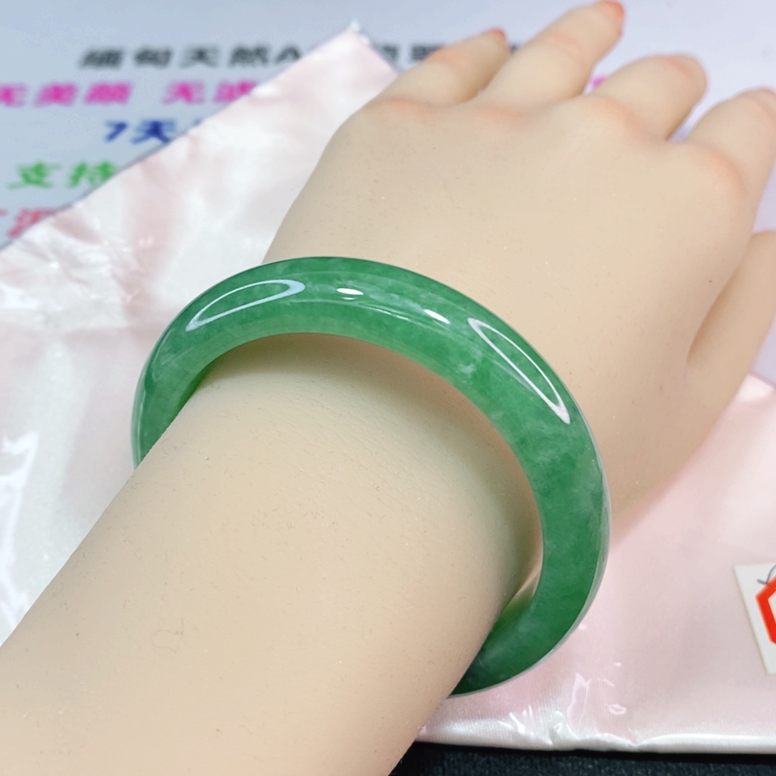 未镶嵌手镯翡翠51.7圈口正圈
