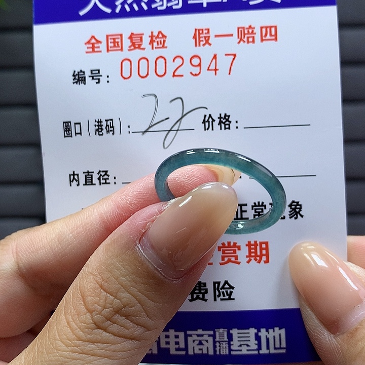 翡翠戒指未镶嵌 00000002947