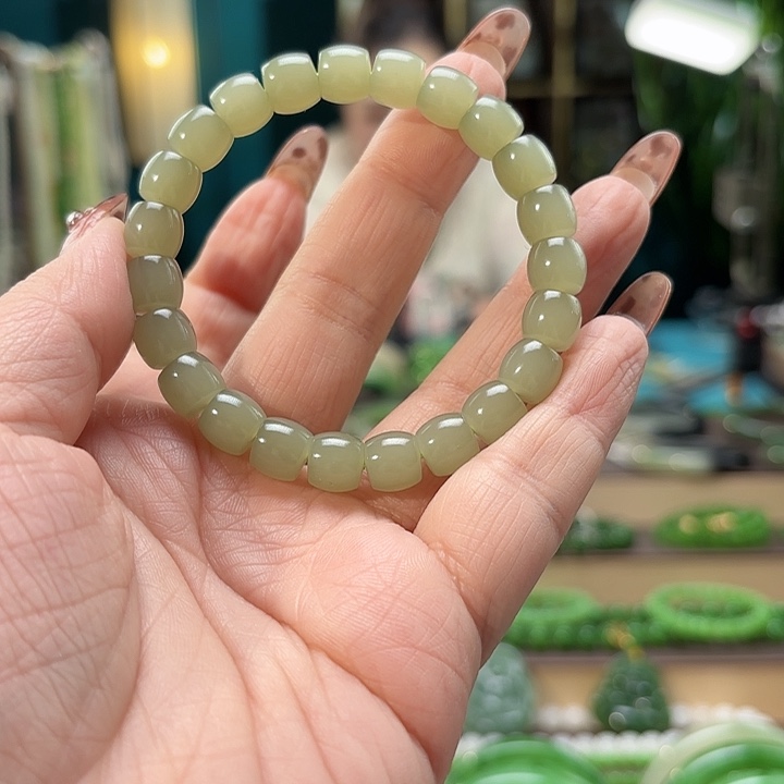 和田玉手串未镶嵌