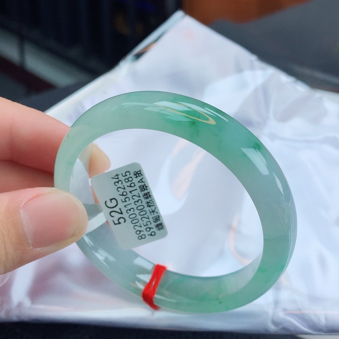 翡翠手镯未镶嵌天然缅甸翡翠A货手镯