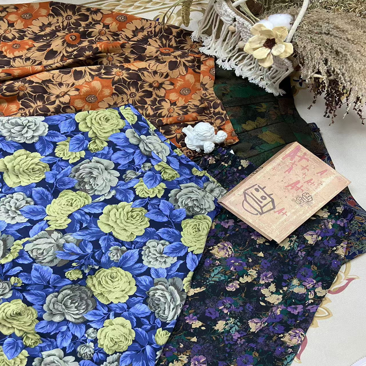 古着vintage气质港风复古重工巴洛克式花裙半身裙