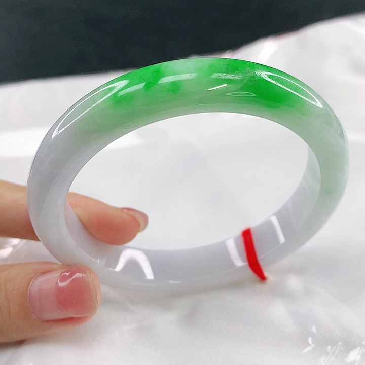 翡翠未镶嵌手镯圈55，18014