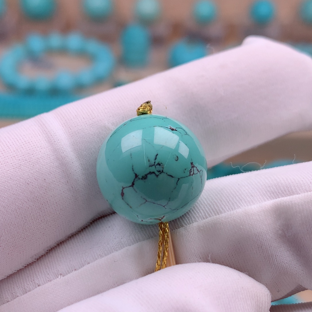 绿松石未镶嵌珠宝奇石16mm