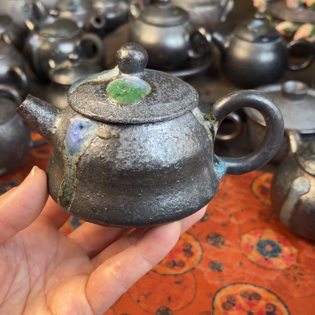 一***真柴烧茶器主人杯杯柴烧