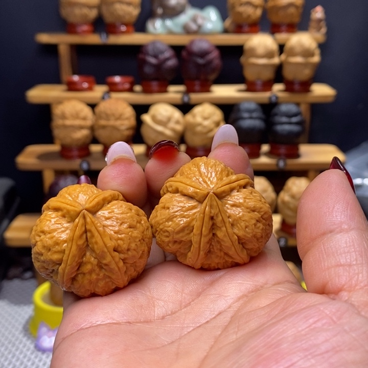 （***）文玩核桃把件白羊佛肚5