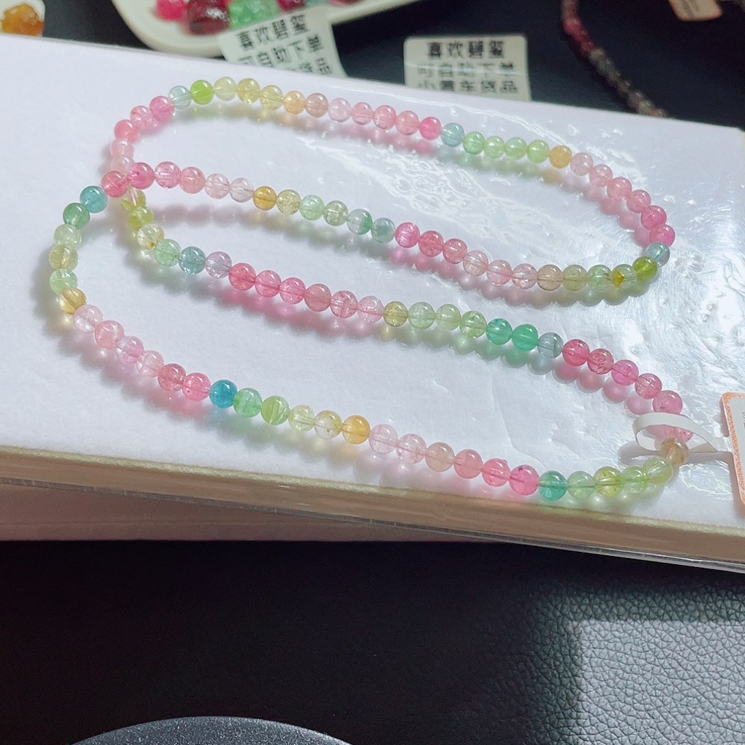 未镶嵌手链碧玺5.2mm左右