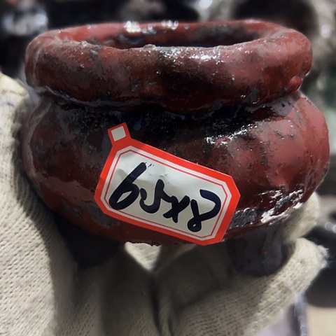 红陶粗陶花盆手工