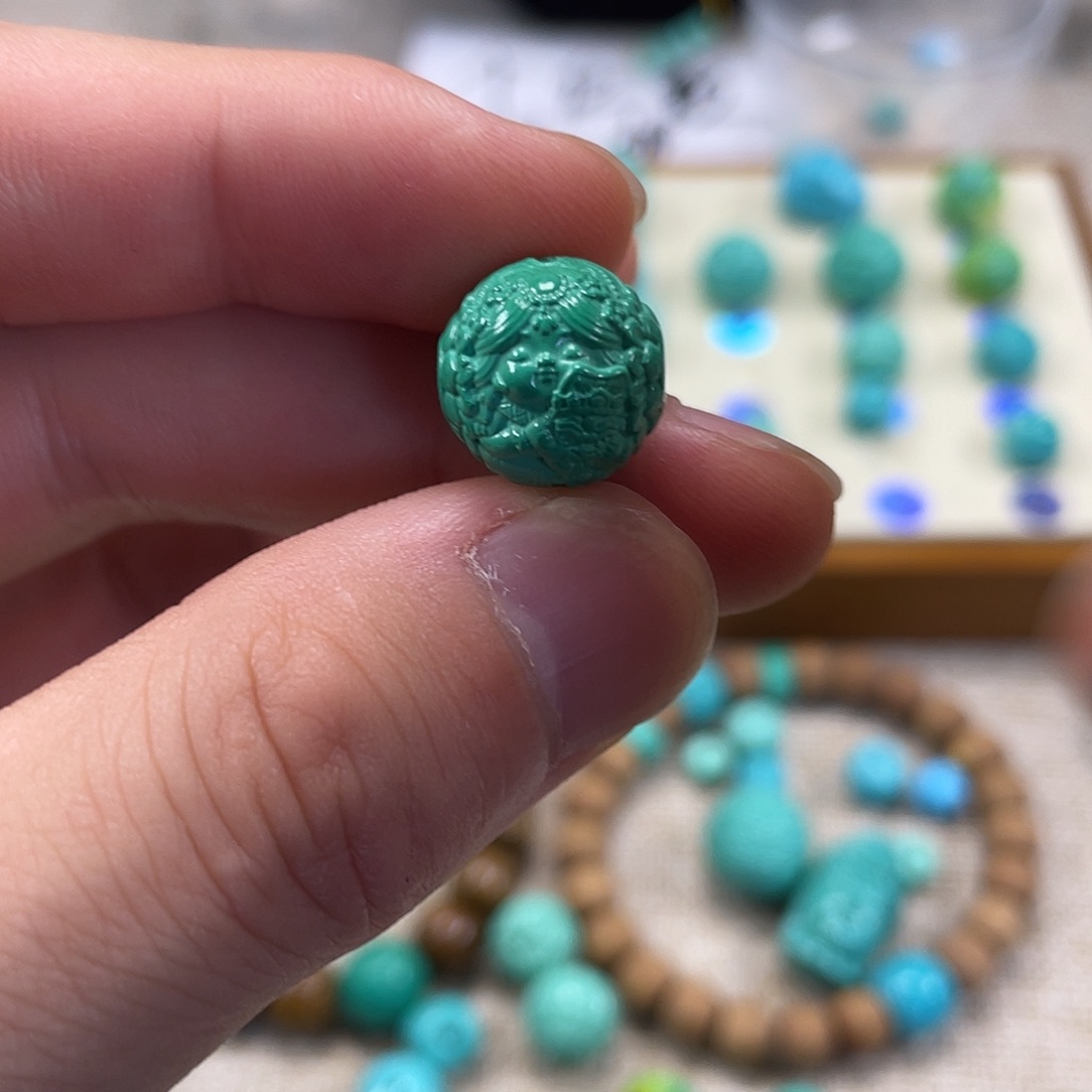 原生态湖北松配饰，直径12