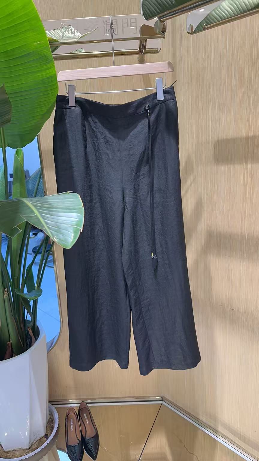 高端时尚气质百搭香云纱裤子1201