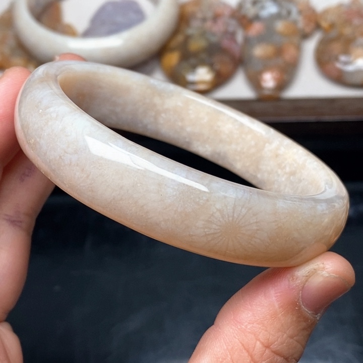 硅化珊瑚（珊瑚玉）手镯未镶嵌61