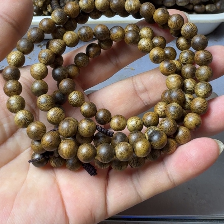 沉香手串相**哥乌身白奇15克