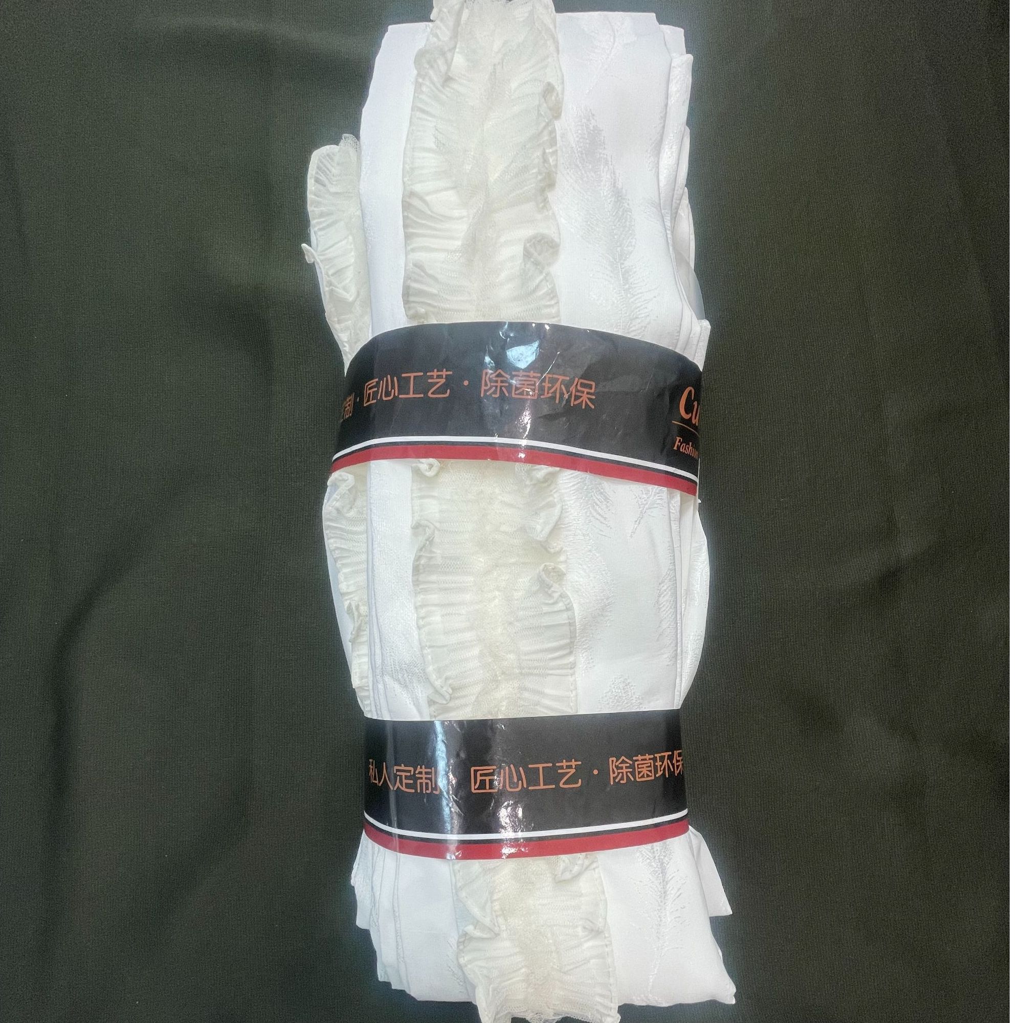 工厂成品纱帘库存处理提花纱【羽毛】