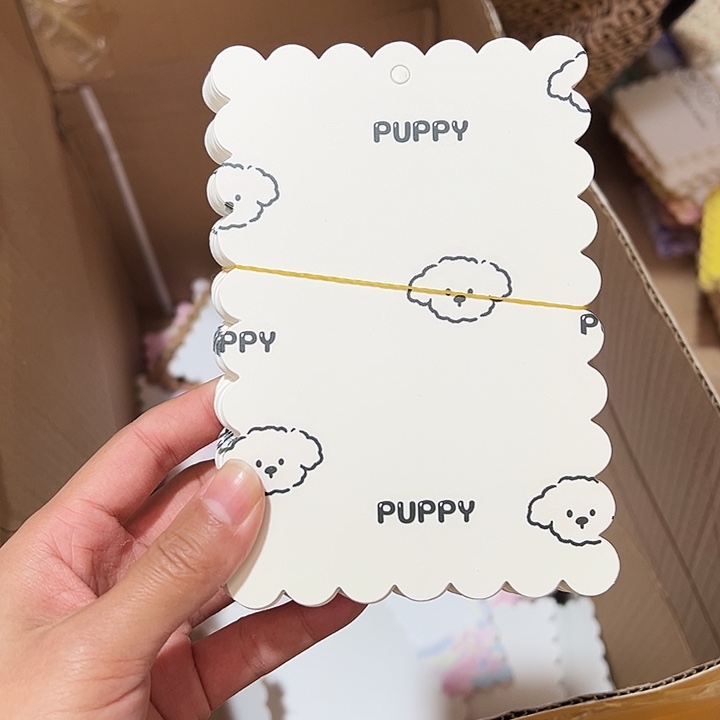 单款9.5×14白色小狗