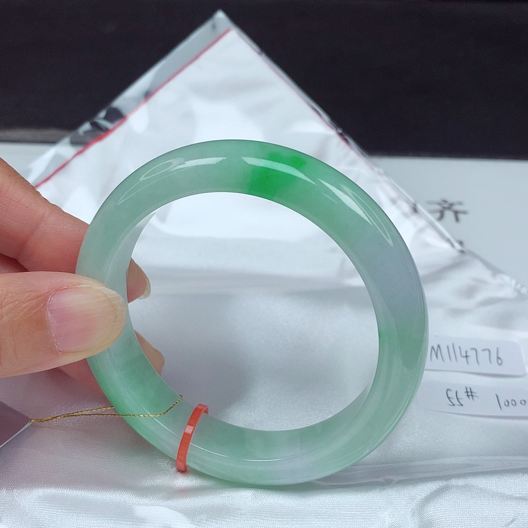 未镶嵌手镯翡翠55圈4776